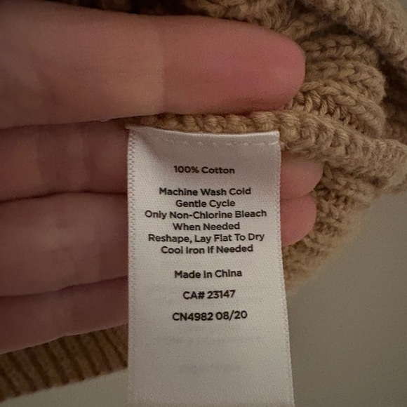 Talbots XS Long Sleeve Chunky Knit Striped Sweater - Picture 4 of 4